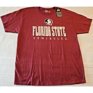 FLORIDA STATE Seminoles RUSSELL Cotton shirt - Large - New w. Tags